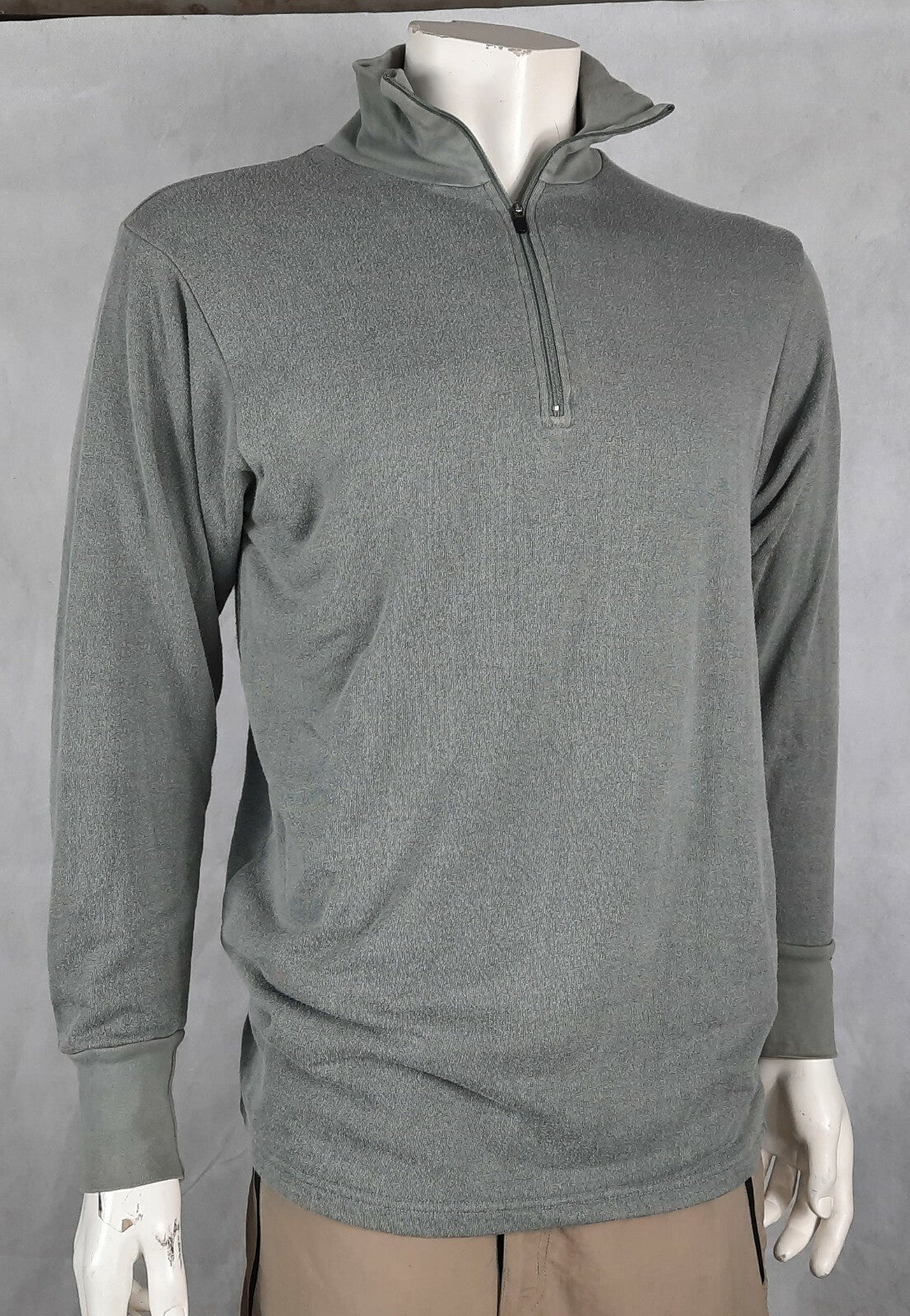Genuine Surplus Dutch Army Thermal Winter Zip Neck Top Norwegian style G1 Grey