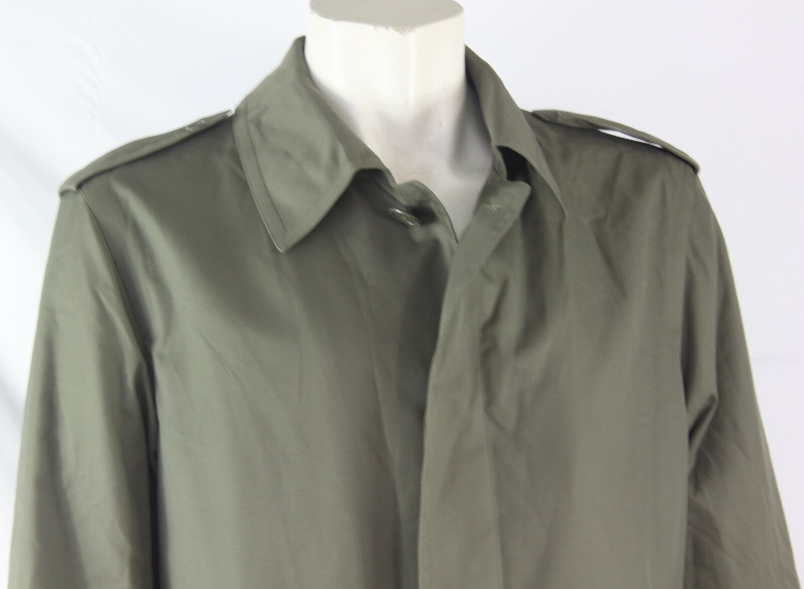 Genuine Surplus French Army Raincoat Grey Waterproof 3/4 Length (1410)