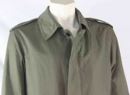 Genuine Surplus French Army Raincoat Grey Waterproof 3/4 Length (1410)