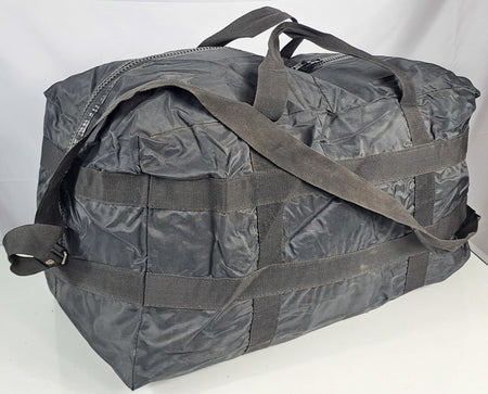 French Military College Holdall Black Duffle Bag Zipped Genuine Surplus (1637)
