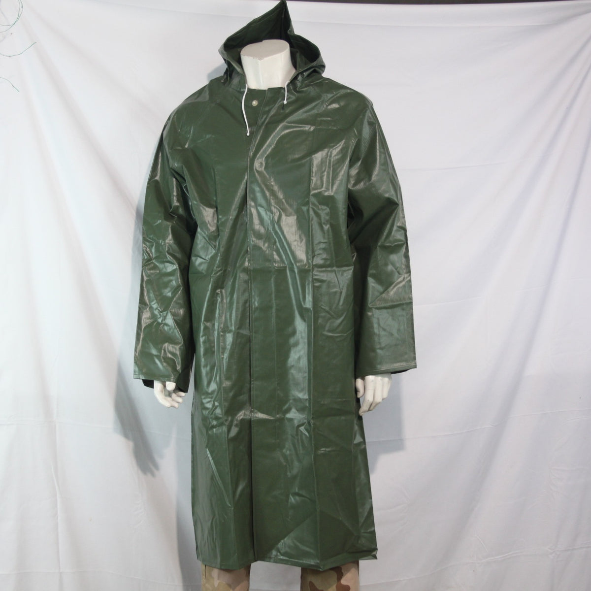 French Military Long Raincoat PVC Waterproof JacketGenuine Surplus 42-44" (3860)