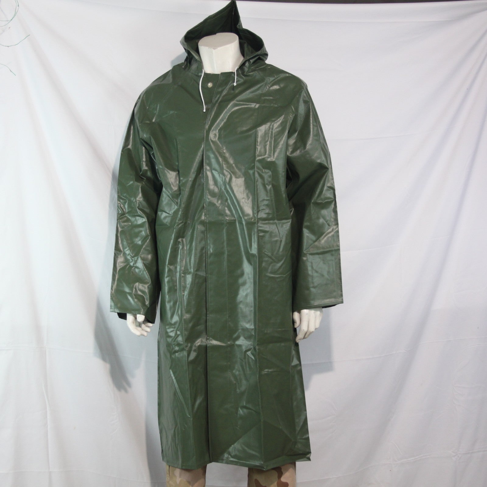 French Military Long Raincoat PVC Waterproof JacketGenuine Surplus 42-44" (3860)