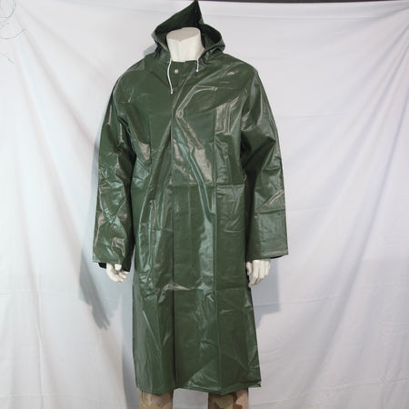 French Military Long Raincoat PVC Waterproof JacketGenuine Surplus 42-44" (3860)