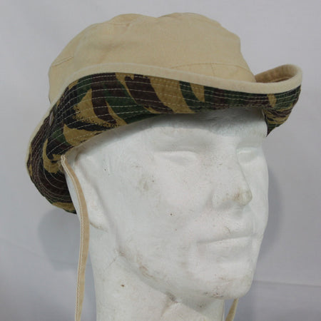 Jungle Bush Hat Camouflage Brim Beige Sun Hat Bucket Hat Military Style HAT144