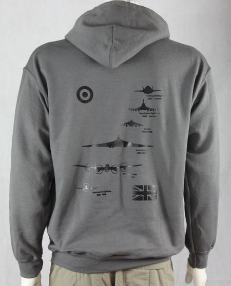 RAF Planes Stack Exclusive Printed Hoodie Warm Army Military Airforce Spitfire