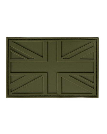 Kombat Subdued Rubber Union Jack Patch Tactical Patch Hook Loop Backed 45 x 72mm