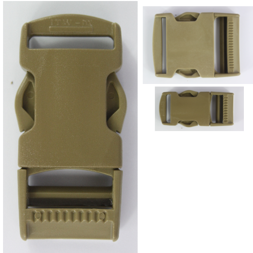 Side Release Buckles Tan Plastic Clips Belts Rucksacks  Replacement All Sizes
