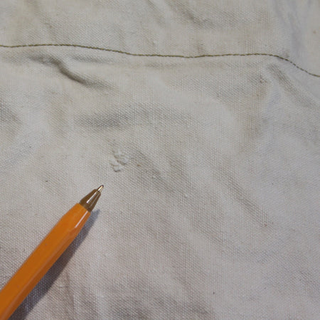 Vintage French Army Canvas Ballast Bag White Genuine Surplus (4388)