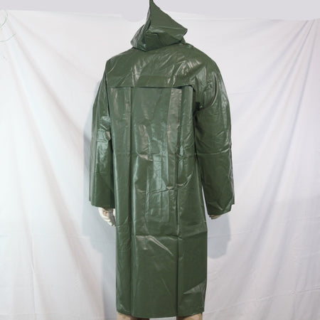 French Military Long Raincoat PVC Waterproof JacketGenuine Surplus 42-44" (3860)
