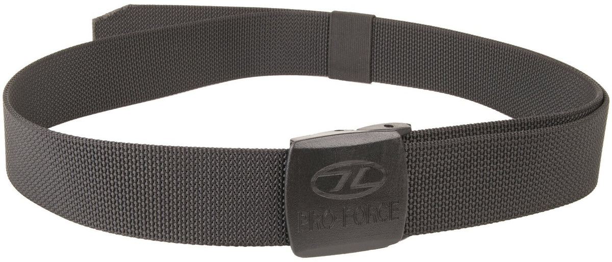 Highlander Operations Belt Nylon Webbing Belt NonMetallic Low Profile Olive Blac