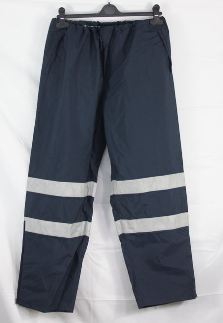 Genuine Surplus Spanish Police Waterproof Over Trousers 38-42" refelctive (1436)