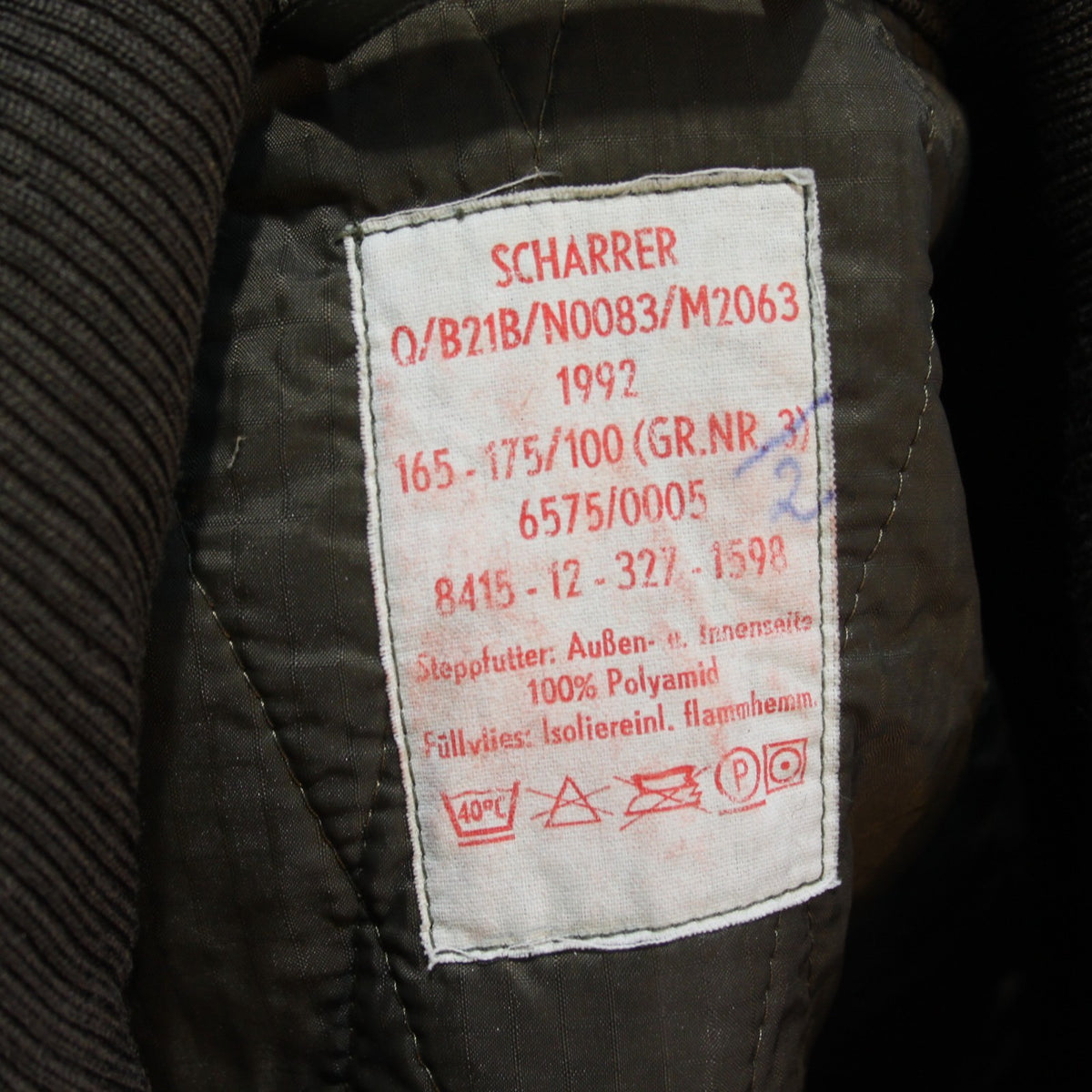 Quilted German Army Tank Suit Liner Genuine Surplus Thermal Overall G2 (3772)