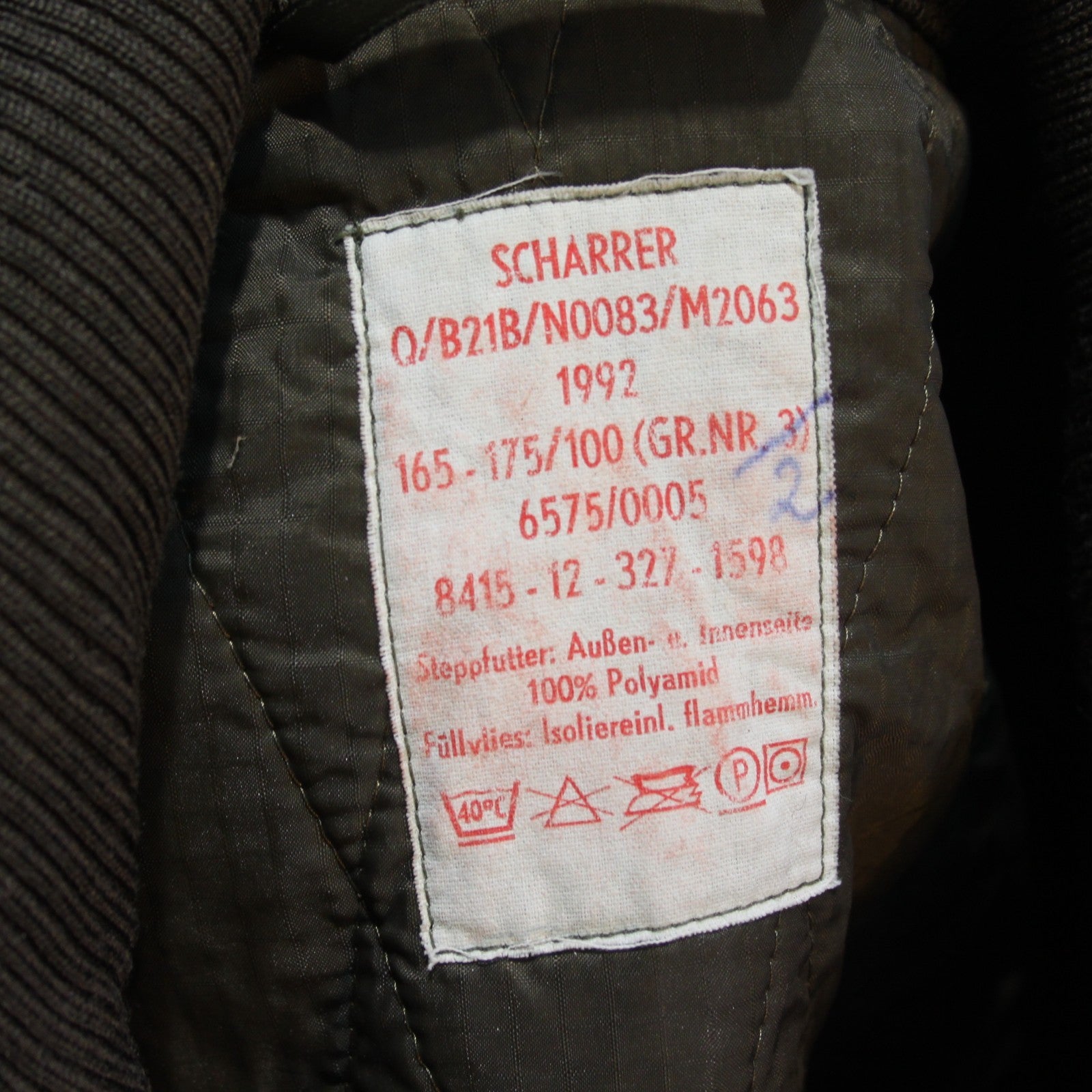 Quilted German Army Tank Suit Liner Genuine Surplus Thermal Overall G2 (3772)