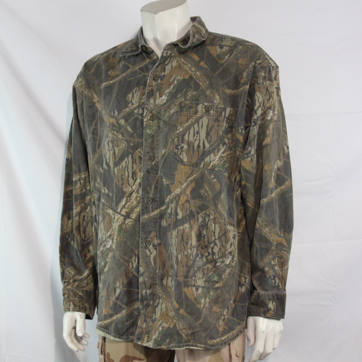 Mossy Oak Brushed PolyCotton Hunting Camouflage Shirt camo 46-48" Chest (3608)