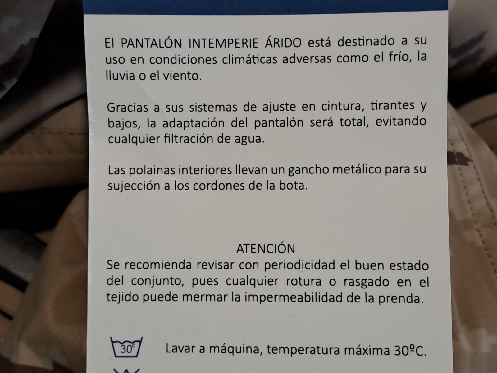 New Genuine Surplus Spanish Military Waterproof Over Trousers Desert (2538)