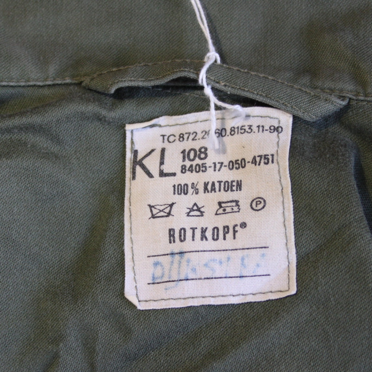 Genuine Surplus Dutch Army Olive Green Vintage Field Shirt HW Cotton  G2 (3320)