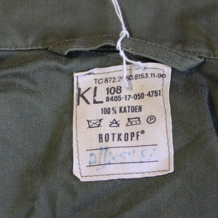 Genuine Surplus Dutch Army Olive Green Vintage Field Shirt HW Cotton  G2 (3320)