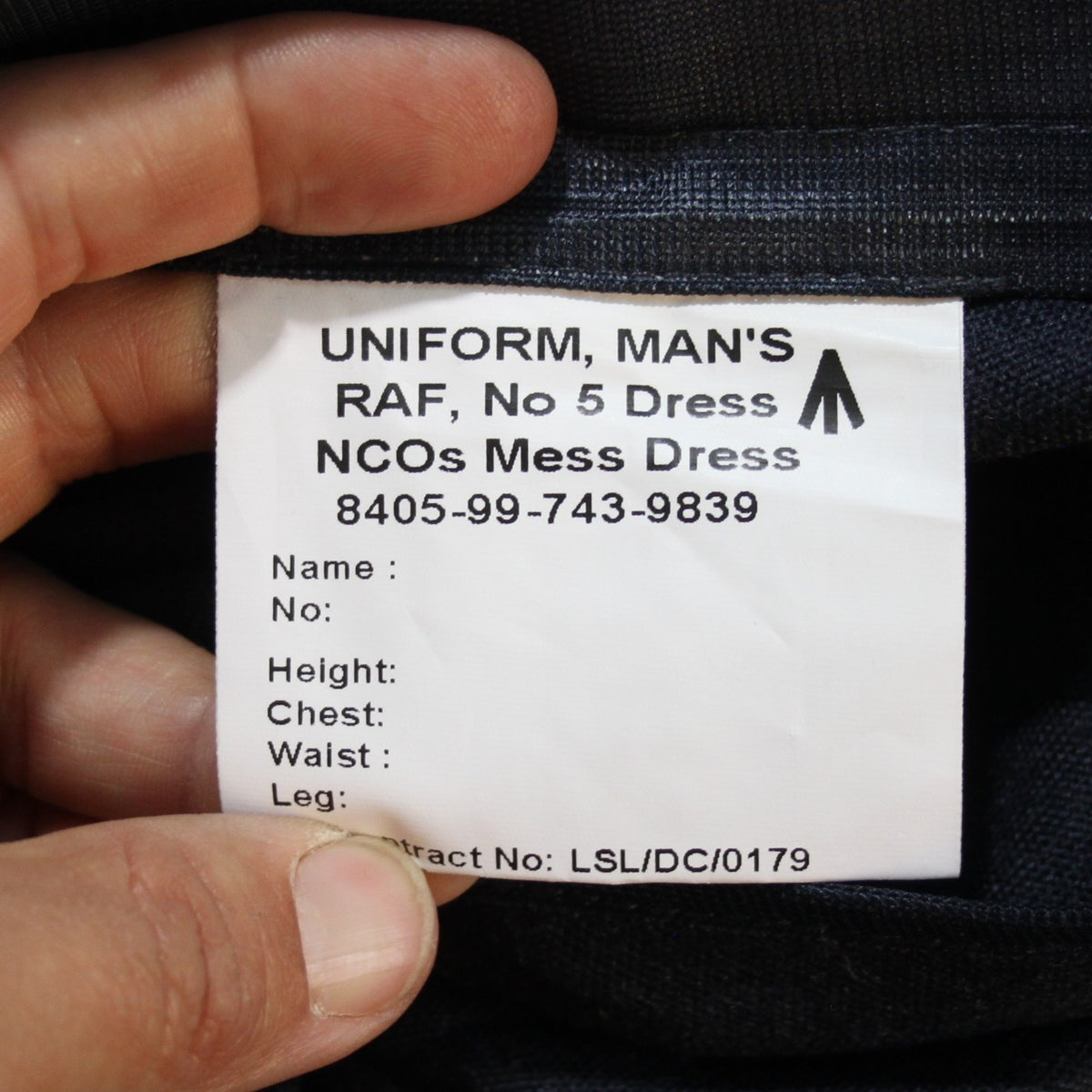 Genuine Surplus British RAF no5 Mess Dress NCO Trousers Blue Royal Airforce 3481
