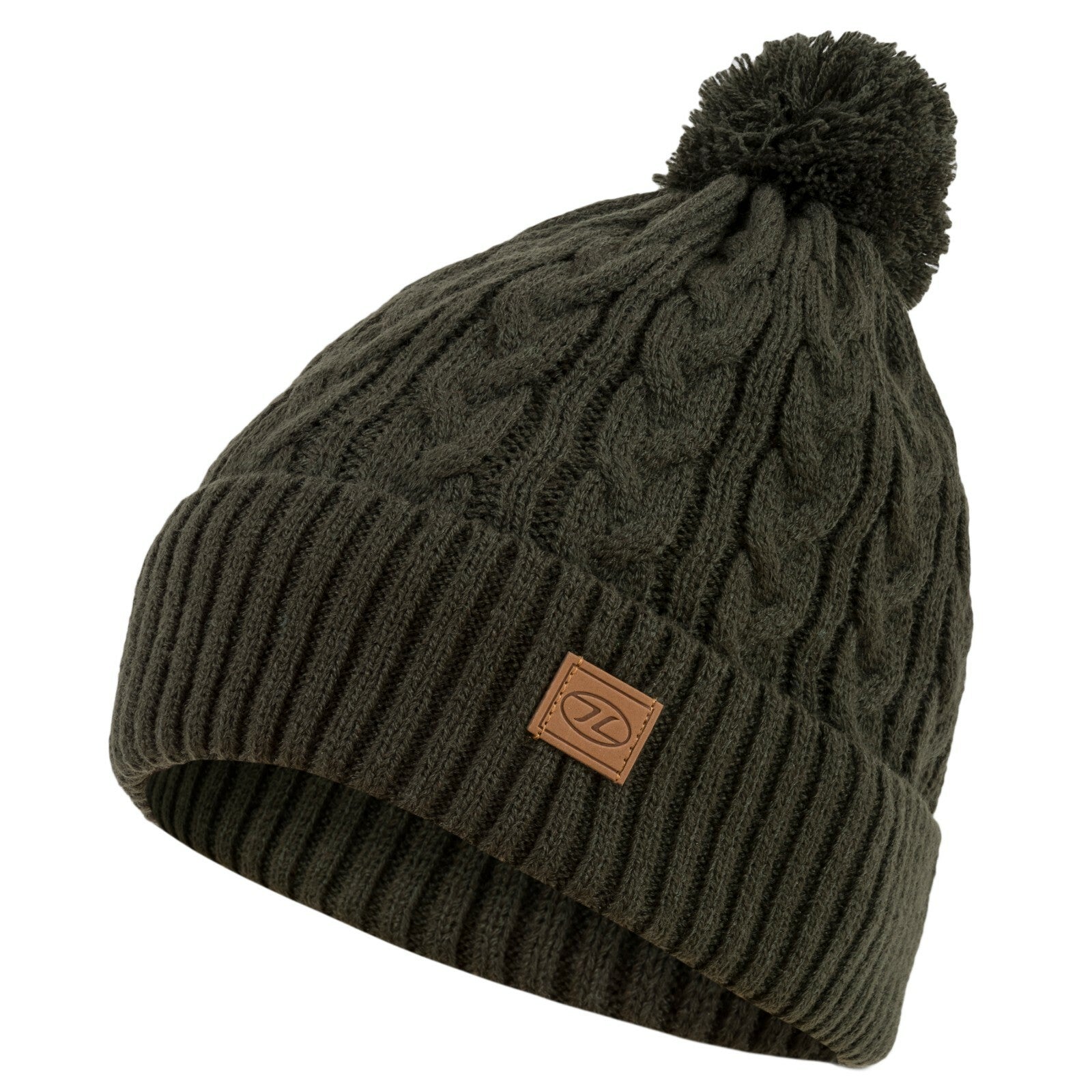 Knitted Bobble Hat Ski Thermal Winter Warm Fleece Lin Green Black Grey Red Yello