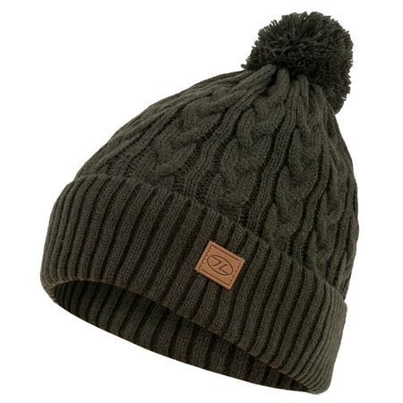 Knitted Bobble Hat Ski Thermal Winter Warm Fleece Lin Green Black Grey Red Yello