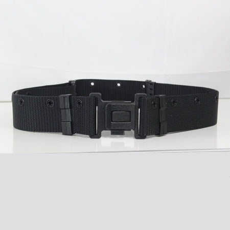 NEW Genuine Surplus Black 50mm Webbing Belt Tactical 40-50" Waist (3842)