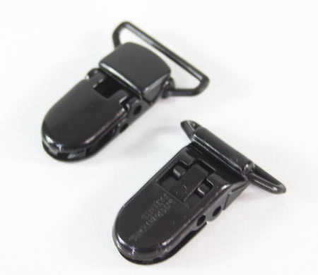 Crocodile Clips Black Metal with Plastic Teeth Replacement Braces Dungarees