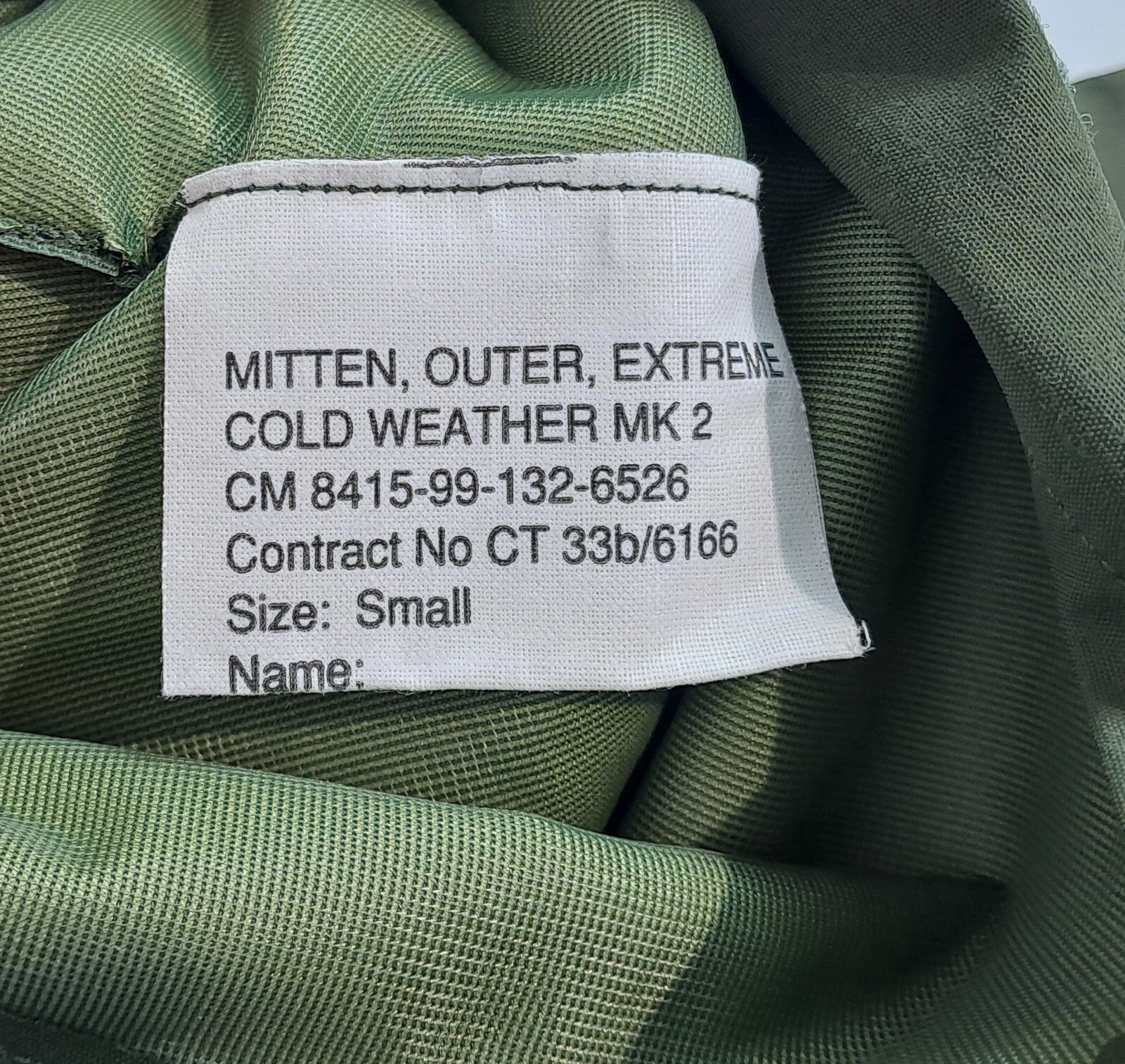 Genuine Surplus British Army Water Resistant Army Over-Mittens Size S (2289)