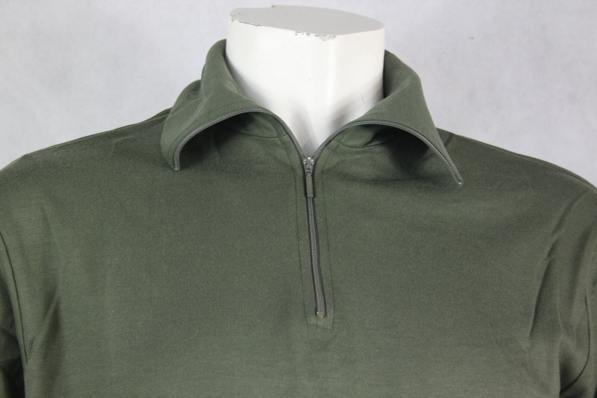 NEW Genuine Surplus French Army Thermal Zip Neck Top Norwegian style Lightweight