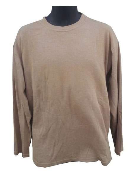 Genuine Surplus British Army AFV Thermal Top Vest Crew Neck Sand (2762)