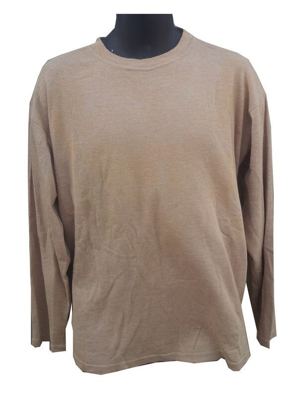 Genuine Surplus British Army AFV Thermal Top Vest Crew Neck Sand (2762)