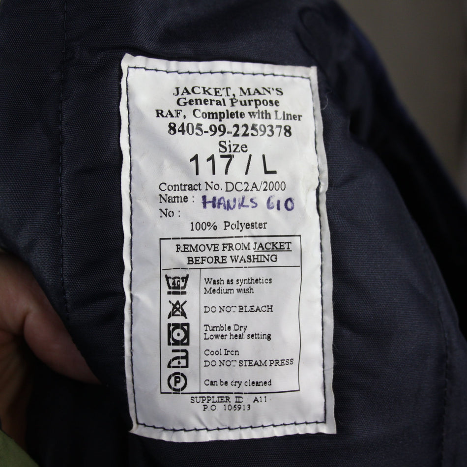 Genuine Surplus British RAF General Purpose Jacket Liner Thermal Winter (3698)