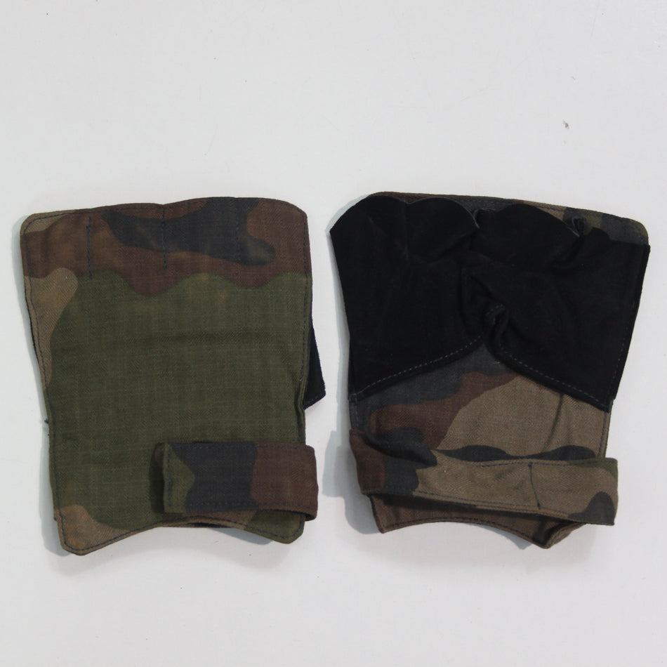 Genuine Surplus French Army Fingerless Gloves Mitts Hand Protectors (3919)