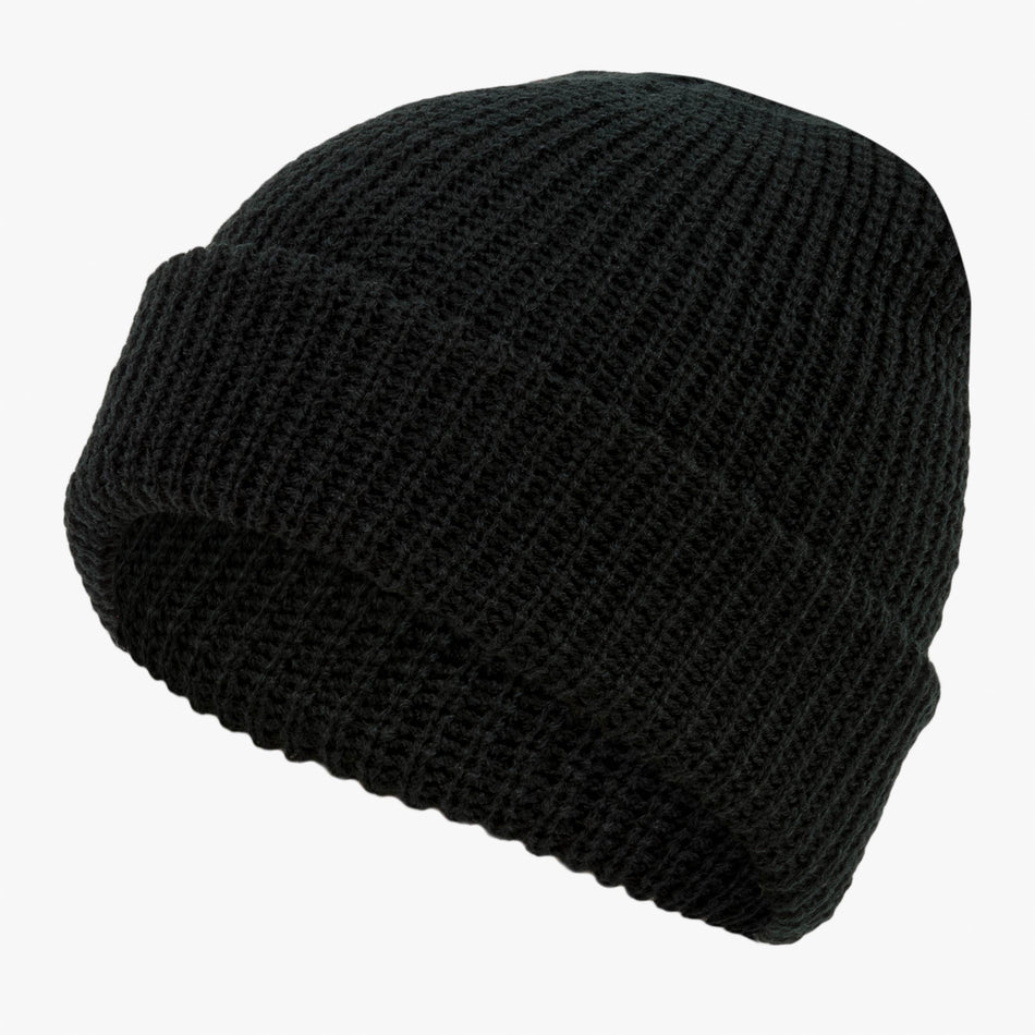 Highlander Acrylic Knitted Bob Hat Watch Hat Black Green HAT043