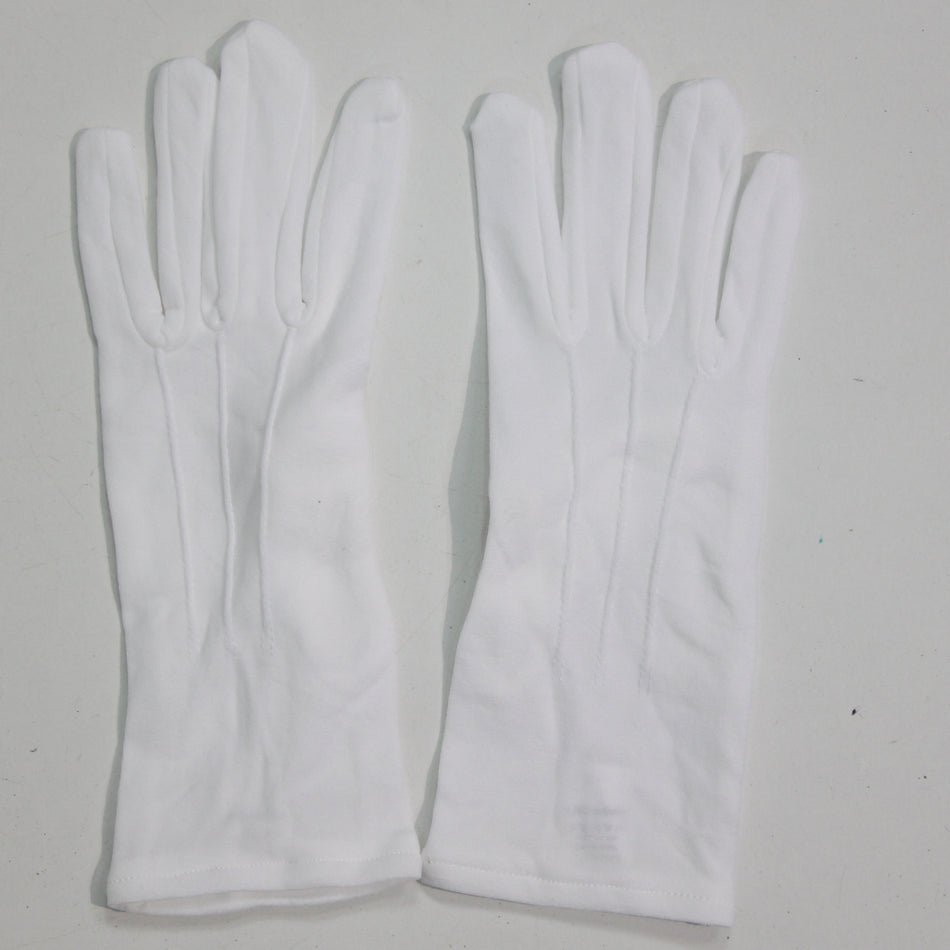 Spanish Civil Guard NEW Lightweight Nylon Dress Gloves Fits S-L White(4411)