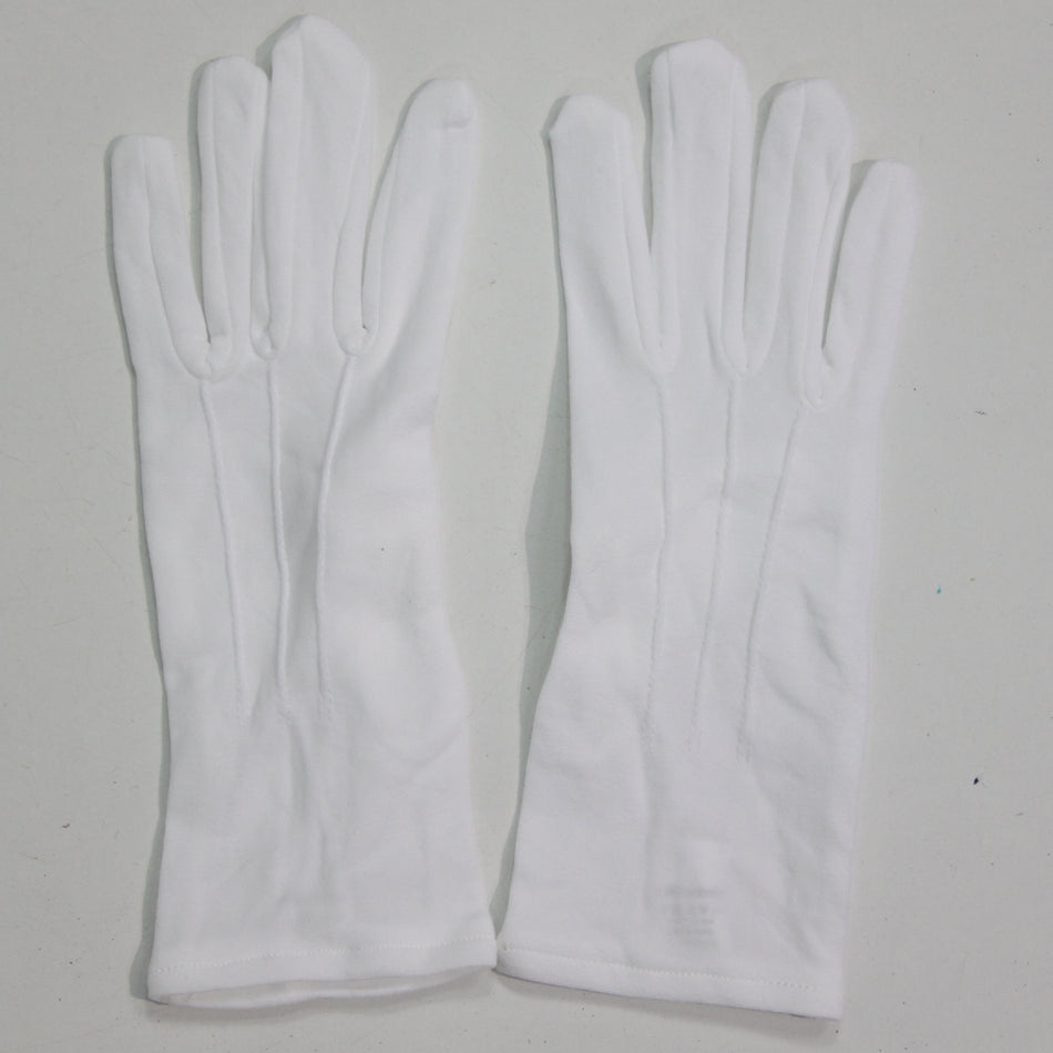 Spanish Civil Guard NEW Lightweight Nylon Dress Gloves Fits S-L White(4411)