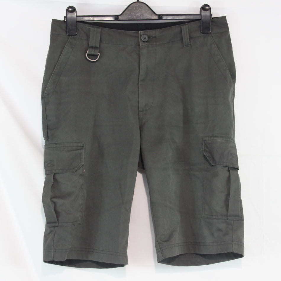 Genuine Surplus British Courier Cargo Shorts Grey Polycotton (4426)