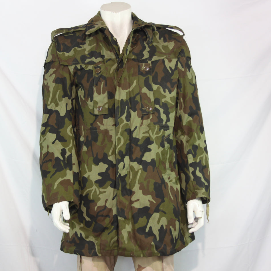 Camouflage Romanian Army Parka Wool Lined 36-38" Genuine Surplus (39.99)