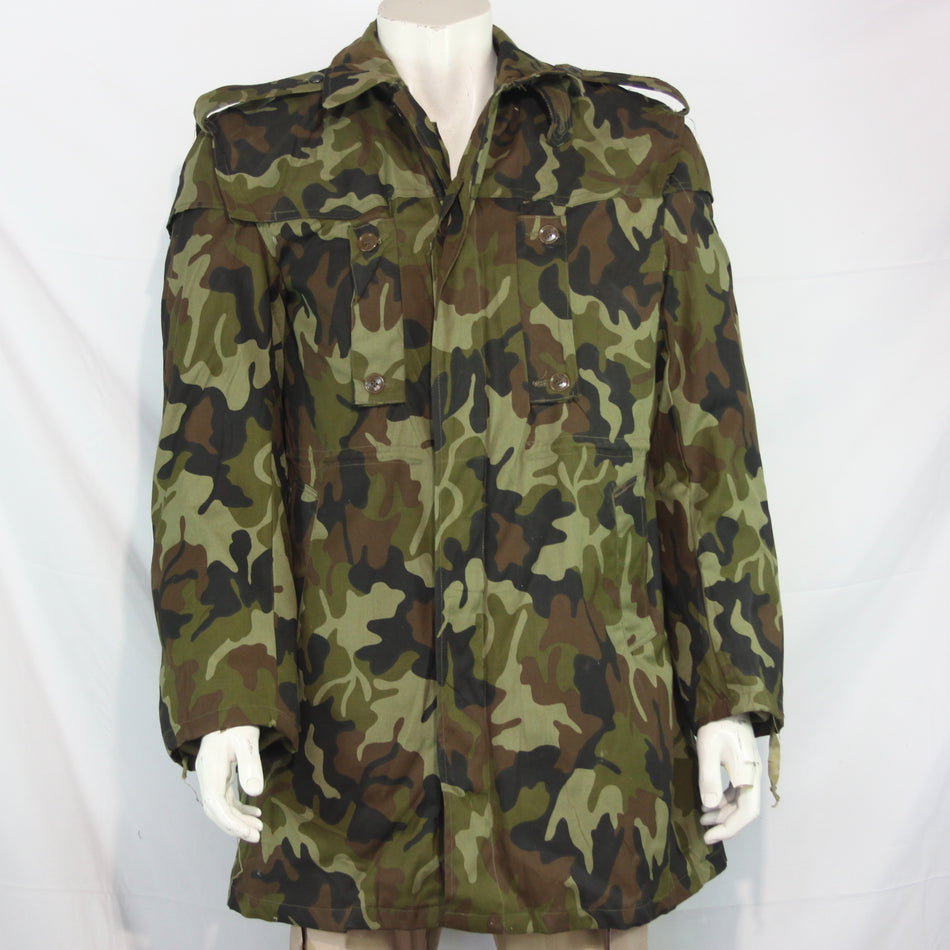 Camouflage Romanian Army Parka Wool Lined 36-38" Genuine Surplus (39.99)