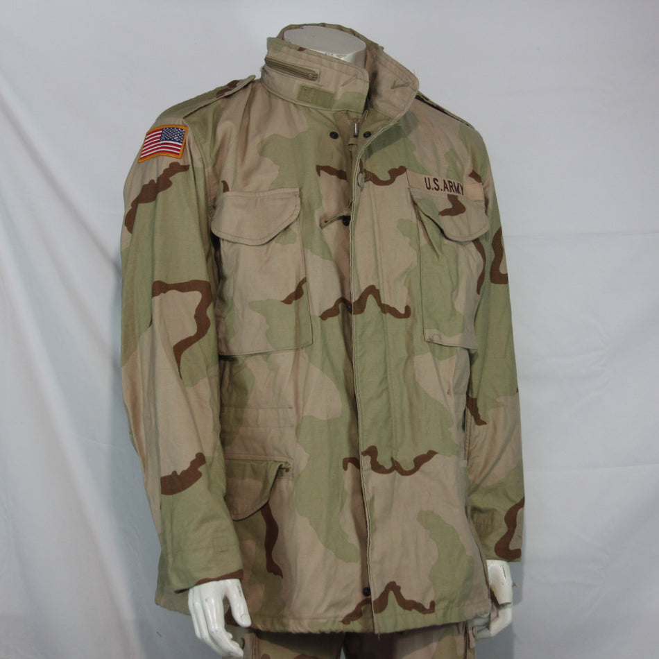 M65 US Army Tricolour Desert Jacket Tricolor Camouflage Genuine Surplus