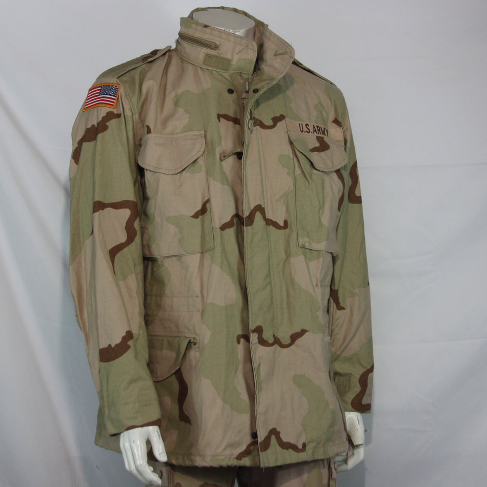 M65 US Army Tricolour Desert Jacket Tricolor Camouflage Genuine Surplus