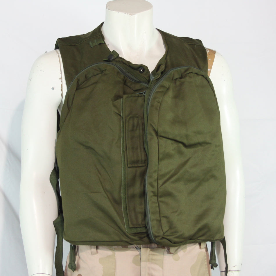 British Army AFV Crewman Vest Cover Olive DPM Genuine Surplus (4483)