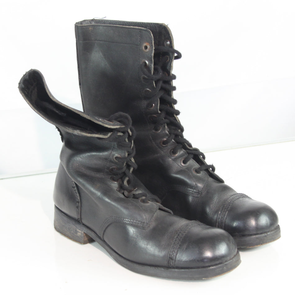 Austrian Army Parade Boots Black Leather MId Calf Lace Up Genuine Surplus (4501)