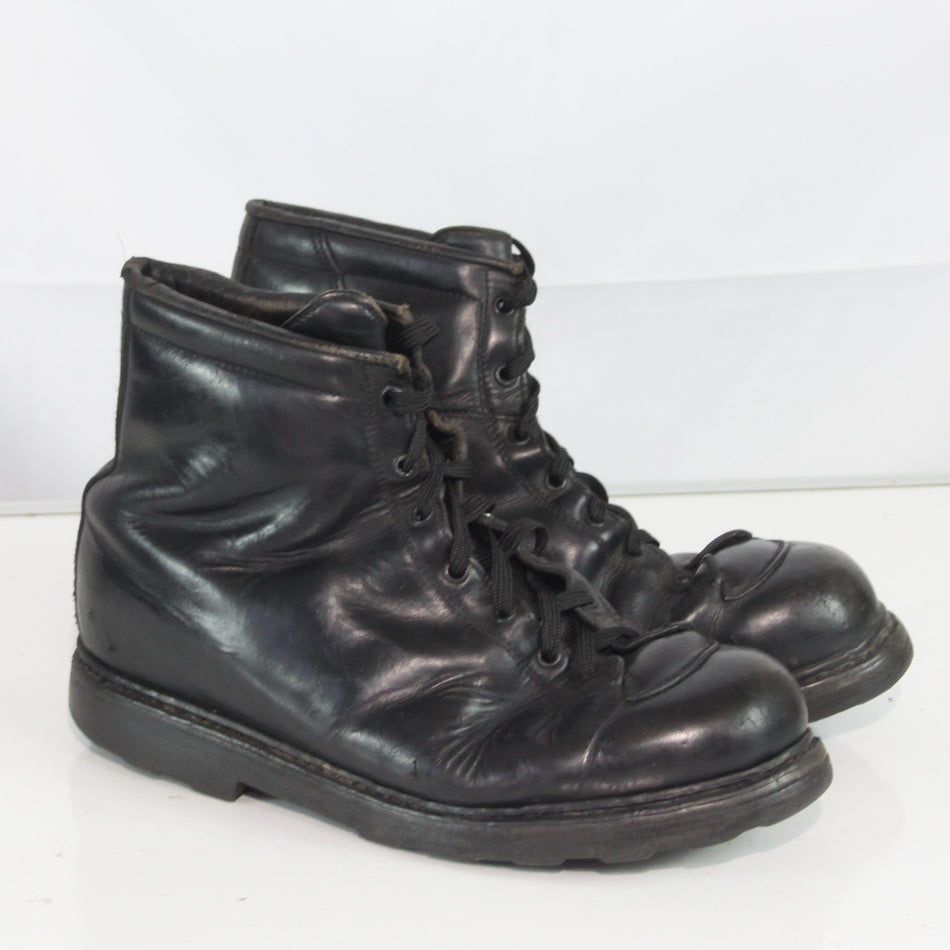 Austrian Army Work Boots Black Leather Lace Up Genuine Surplus EU 43 (4502)