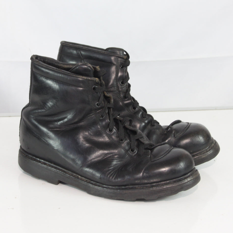 Austrian Army Work Boots Black Leather Lace Up Genuine Surplus EU 43 (4502)