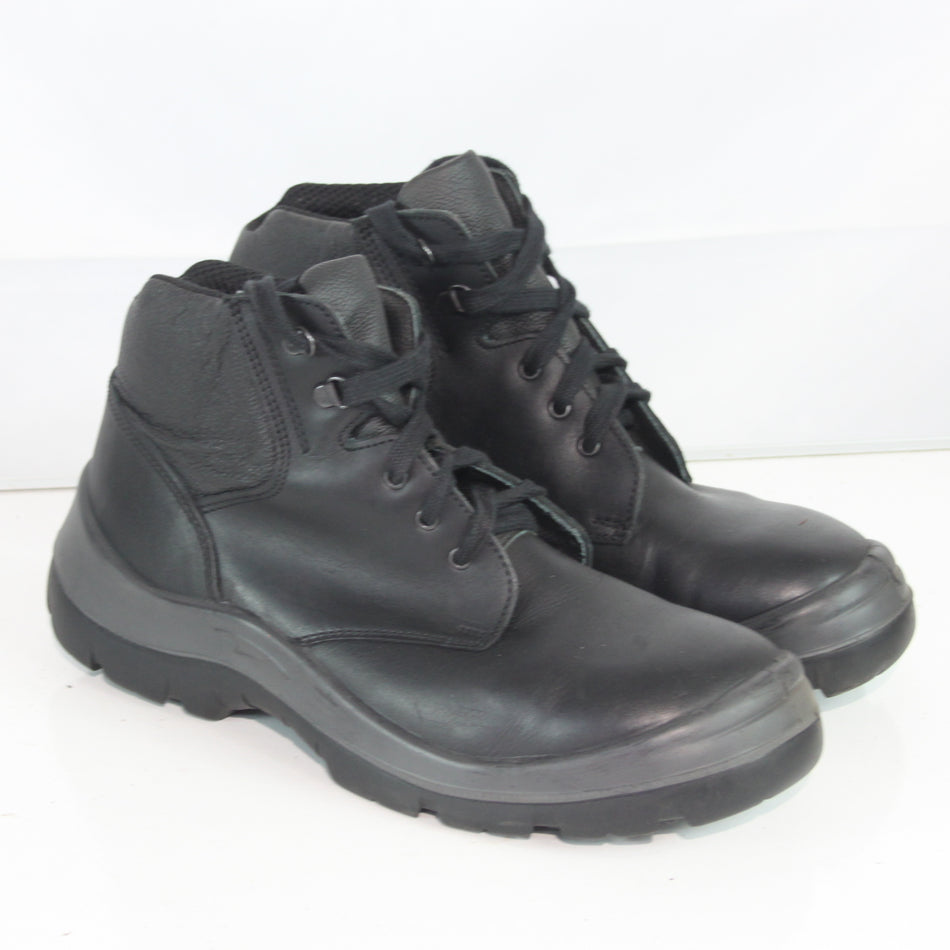 French Army Work Boots Black Leather Lace Up Genuine Surplus EU 45 (4506)