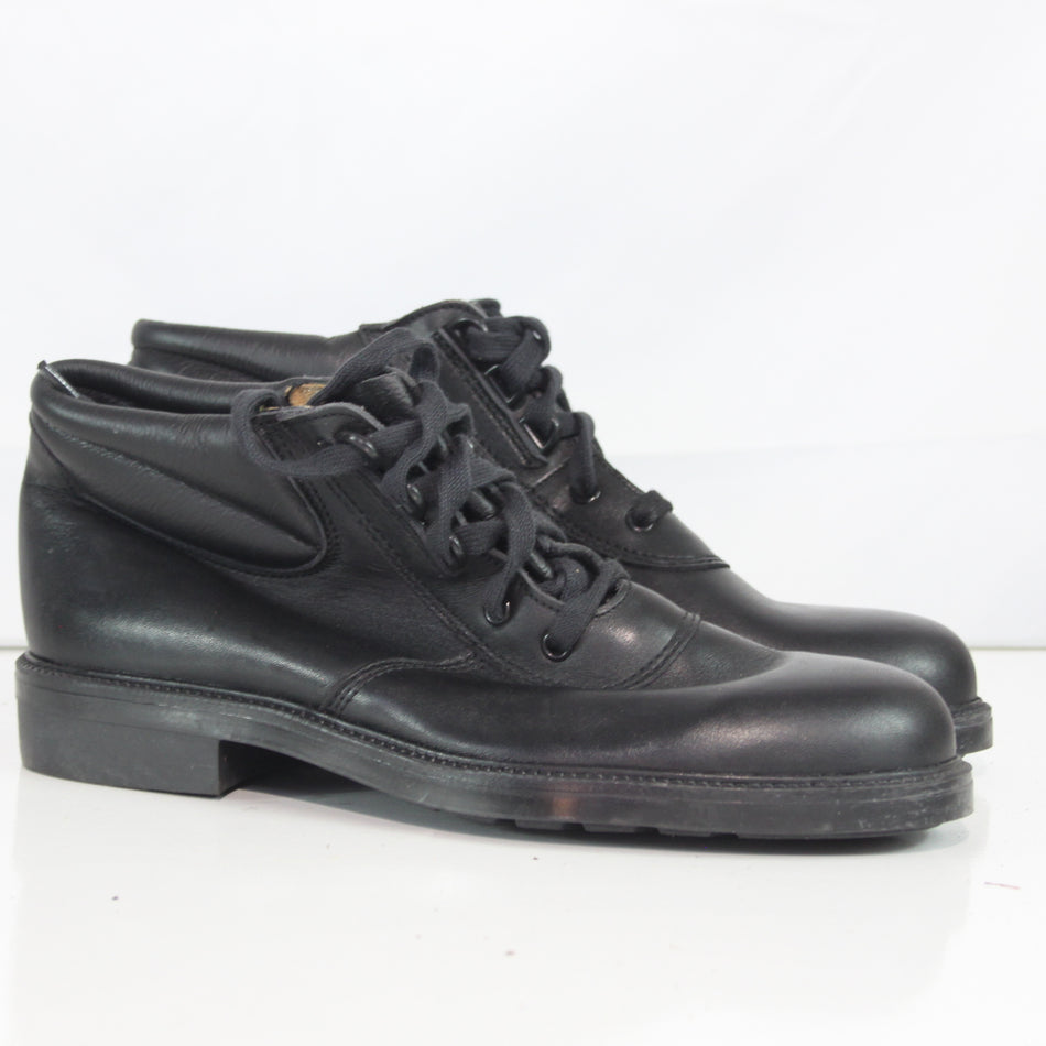 Army Work Boots Black Leather Lace Up Genuine Surplus (4507)