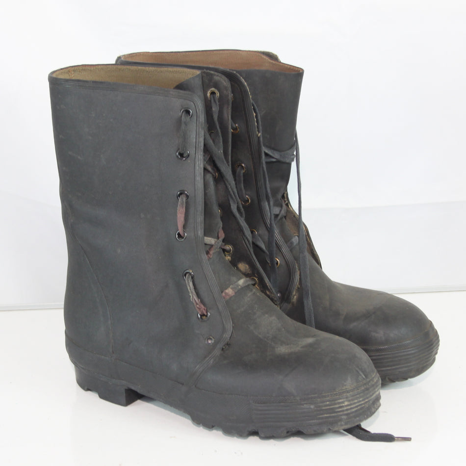 French Army NBC Boots Black ODD PAIR Surplus EU 42 & 43 (4511)