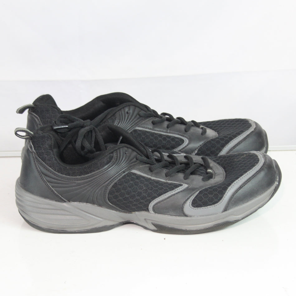 Black Leather Trainers Army Austrian Genuine Surplus EU43 (4535)