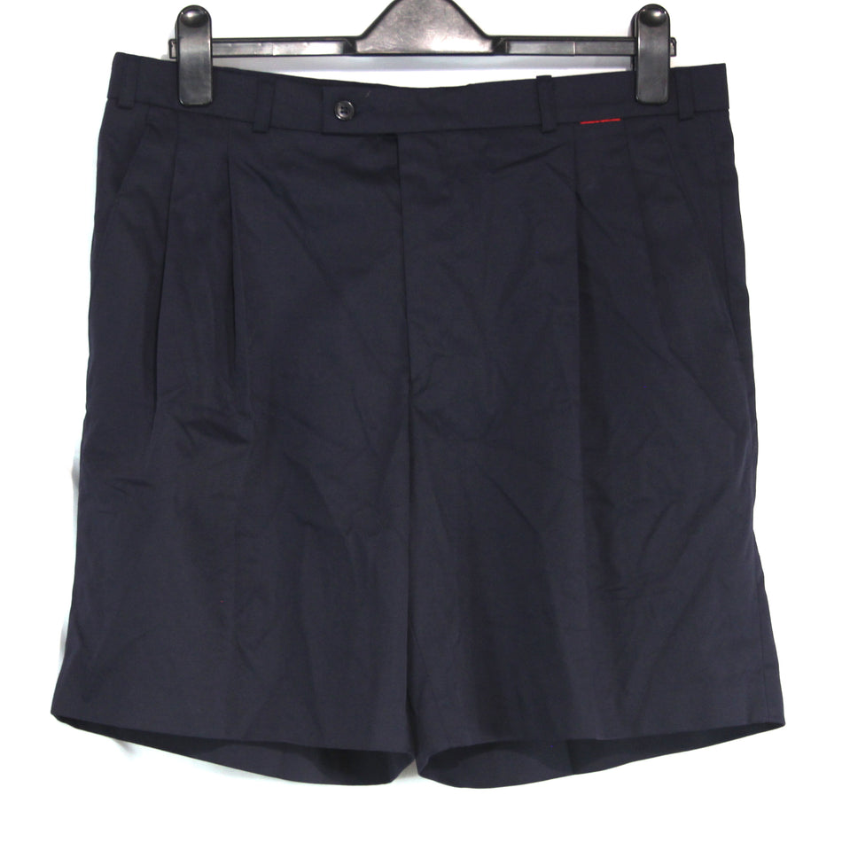 British Courier Shorts Pleat Front Navy Blue Genuine Issue 4522