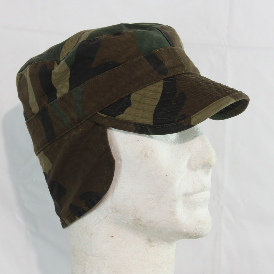 Camo Cap All Seasons Army Field Cap Peak Croatian Army Genuine Surplus 4326